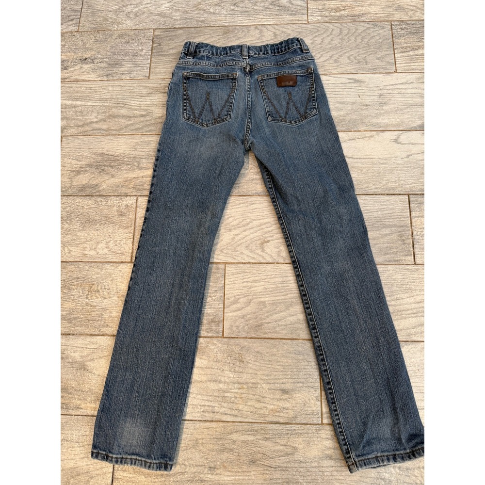 Wrangler Retro Jeans Size 14 Regular Slim Straight Denim Boys Western distressed